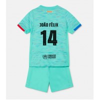 Barcelona Joao Felix #14 Replika babykläder Tredjeställ Barn 2023-24 Kortärmad (+ korta byxor)